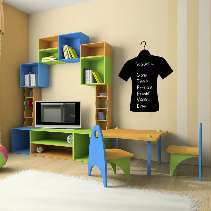 Adesivo ardesia Camicia Uomo - Sticker adesivo - adesivi murali - 55x45cm - 3