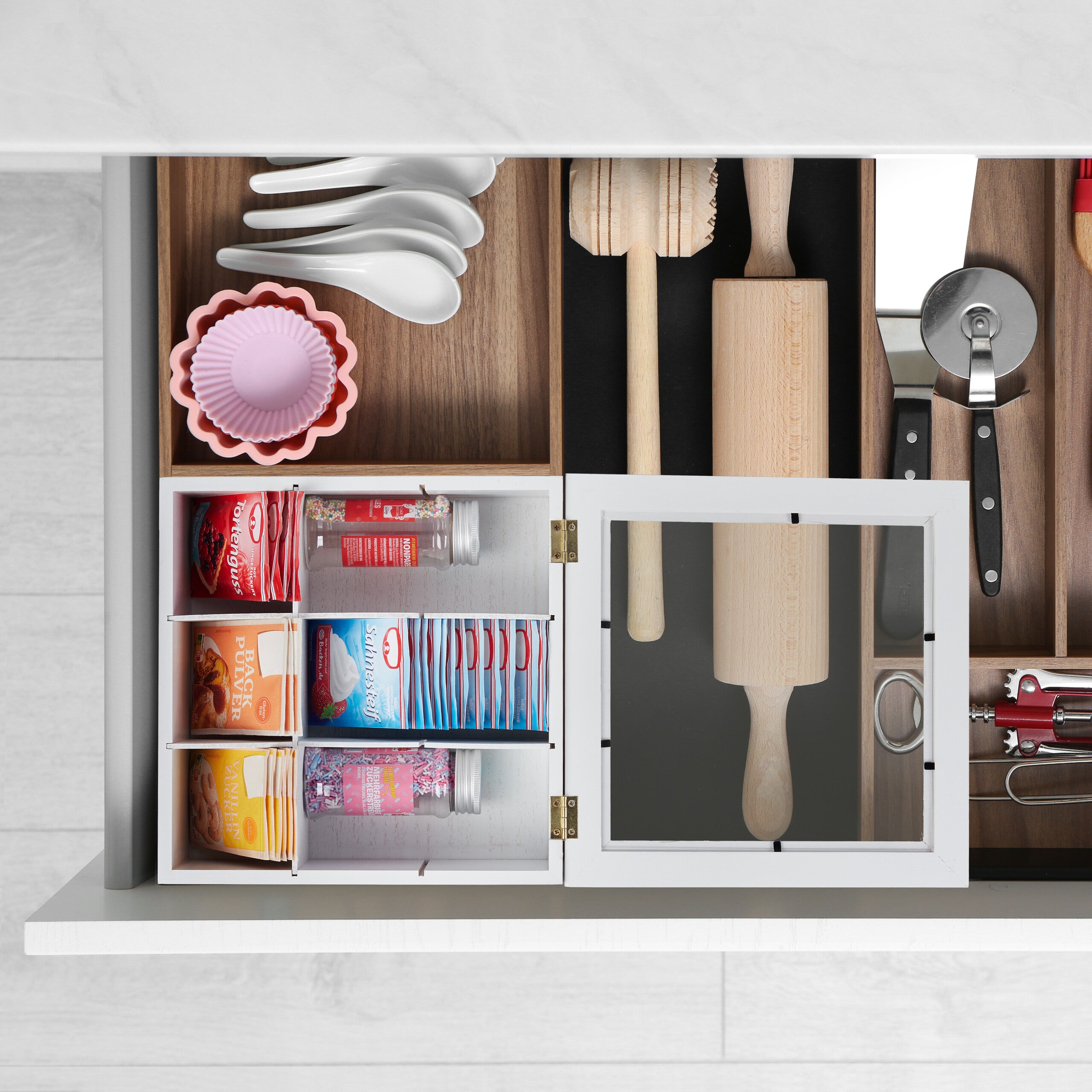 Relaxdays Caja Té, Compartimentos, Organizador Infusiones, Bambú