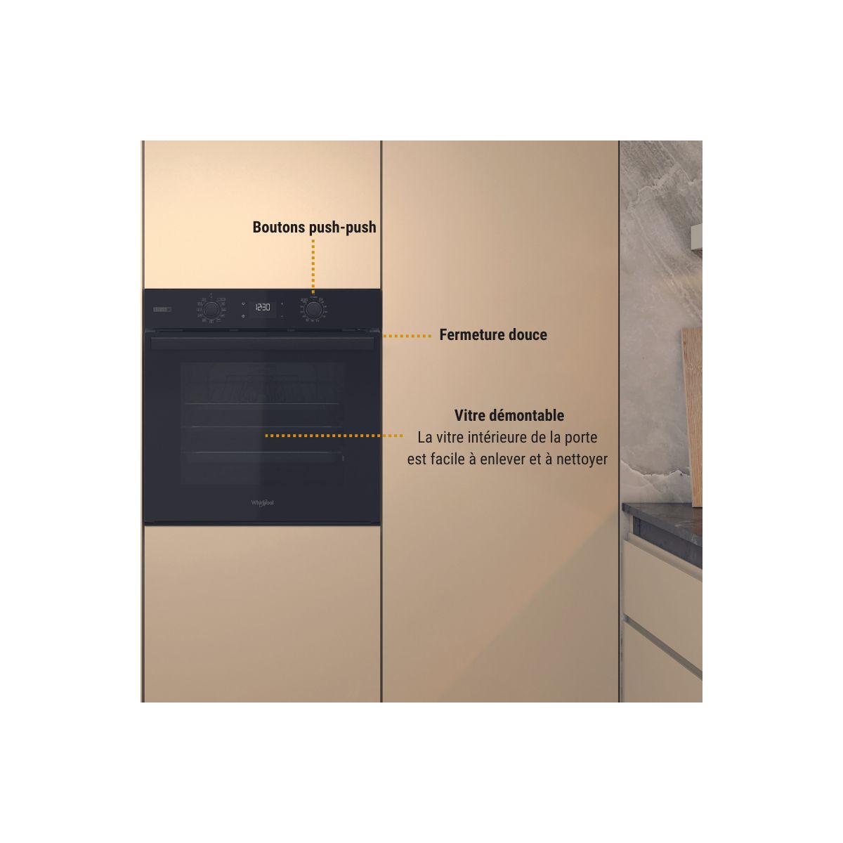 Four encastrable fonction vapeur WHIRLPOOL OMSR58RU1SB Steam+ - 3