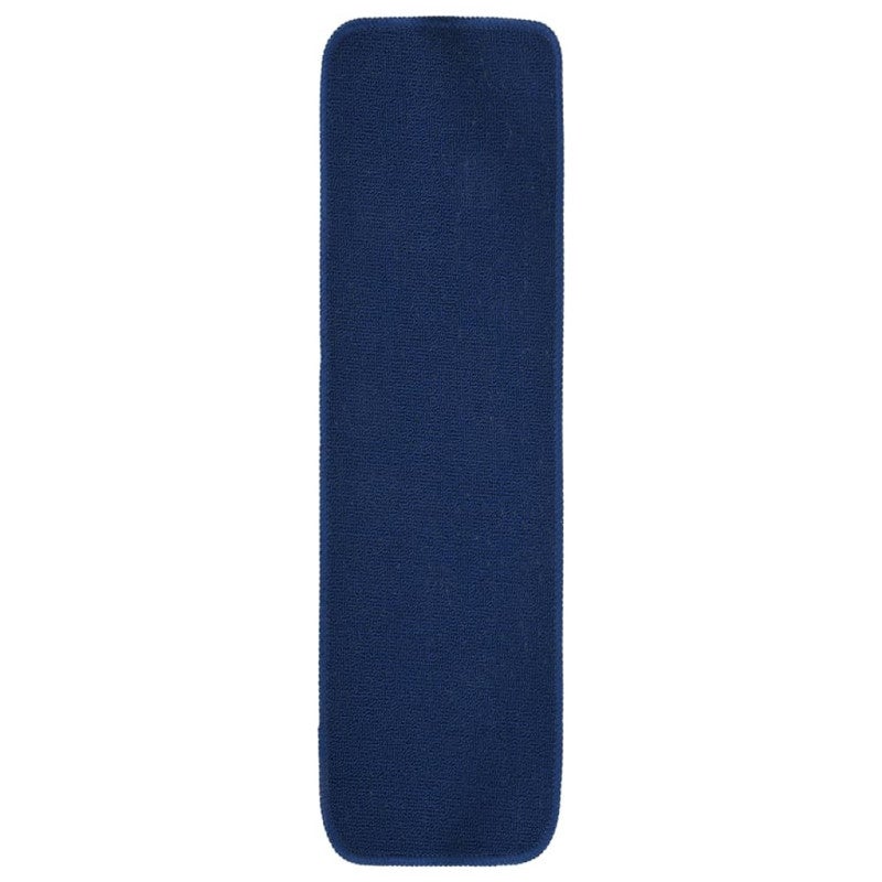 Tapis d escalier 15 pcs 70x20 cm Bleu marine Rectangulaire - 2