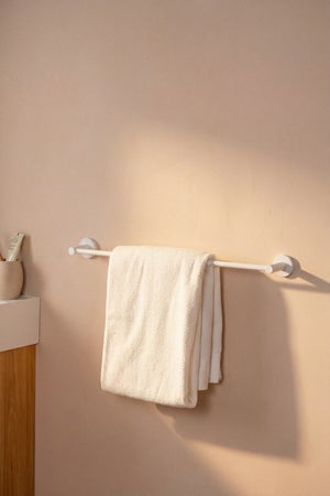 Porte-Serviettes Pivotant 4 Bras KES Acier Inoxydable 50cm - Barre Serviette Murale Brossée Robuste
