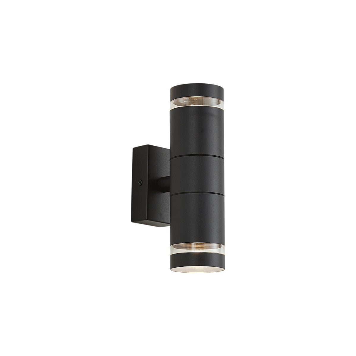 Qazqa nowoczesny lampa ścienna zewnętrzna IP44 do ogród - Dubbla - czarny, max. 10w, gu10, 11.3cm, IP44, z 2 punktami świetlnymi