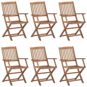 Set 6 Sedie Pieghevoli Da Esterno – Metallo, Portata 140kg – Multicolore, Già Assemblate