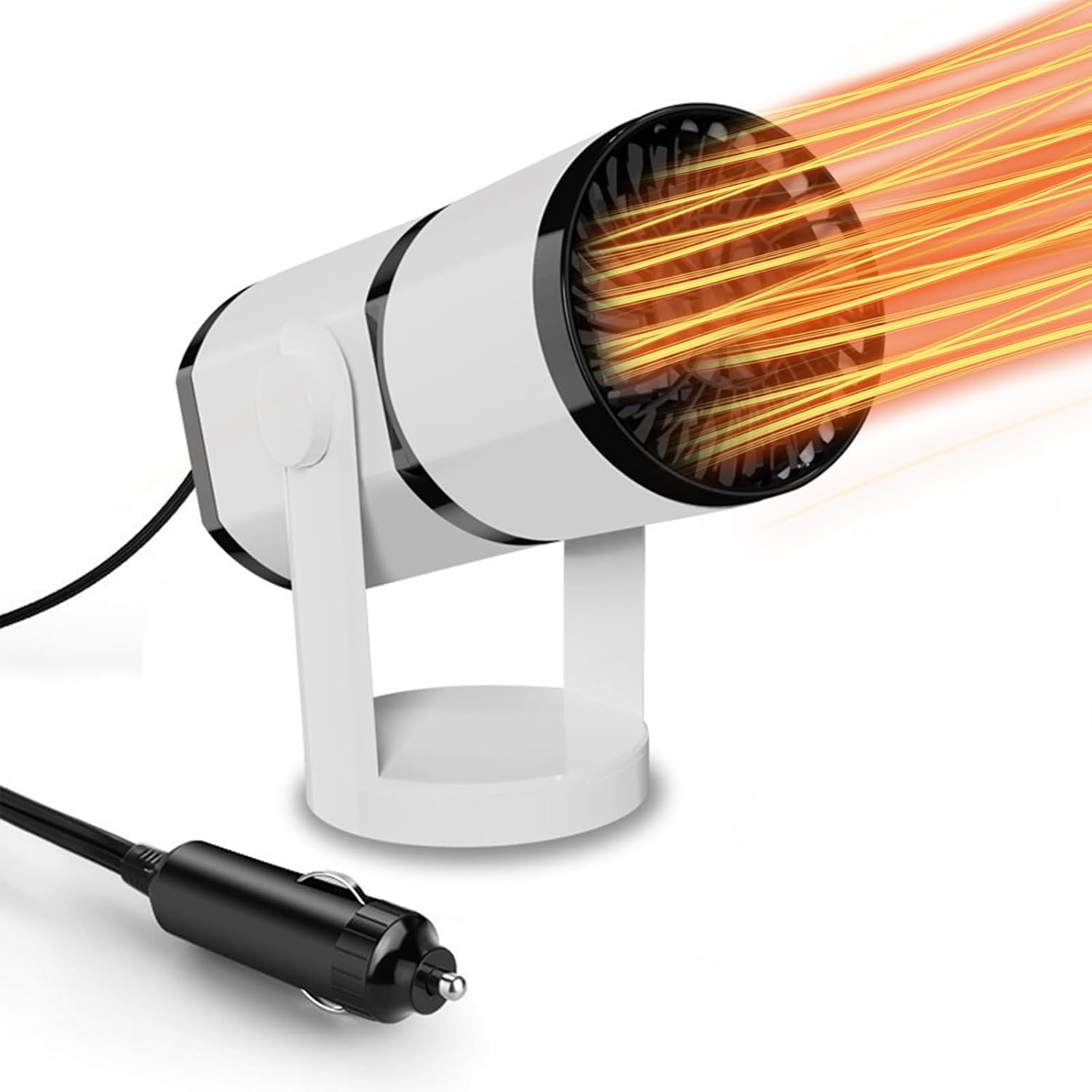 Ogrzewacz samochodowy 12 V 150 W, ogrzewacz samochodowy, ogrzewacz samochodowy 2 w 1 z wentylatorem i gniazdem zapalniczki