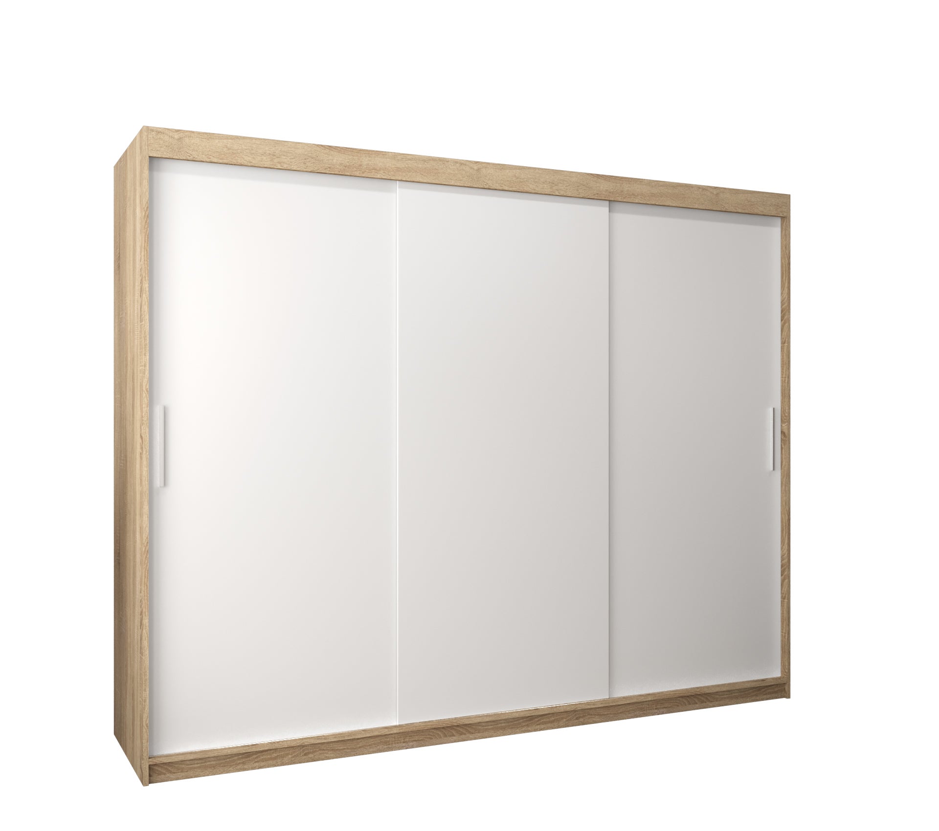 Szafa przesuwna garderoba TOKYO 250 x 62 x 200 cm Sonoma + Biały - Abiks Meble