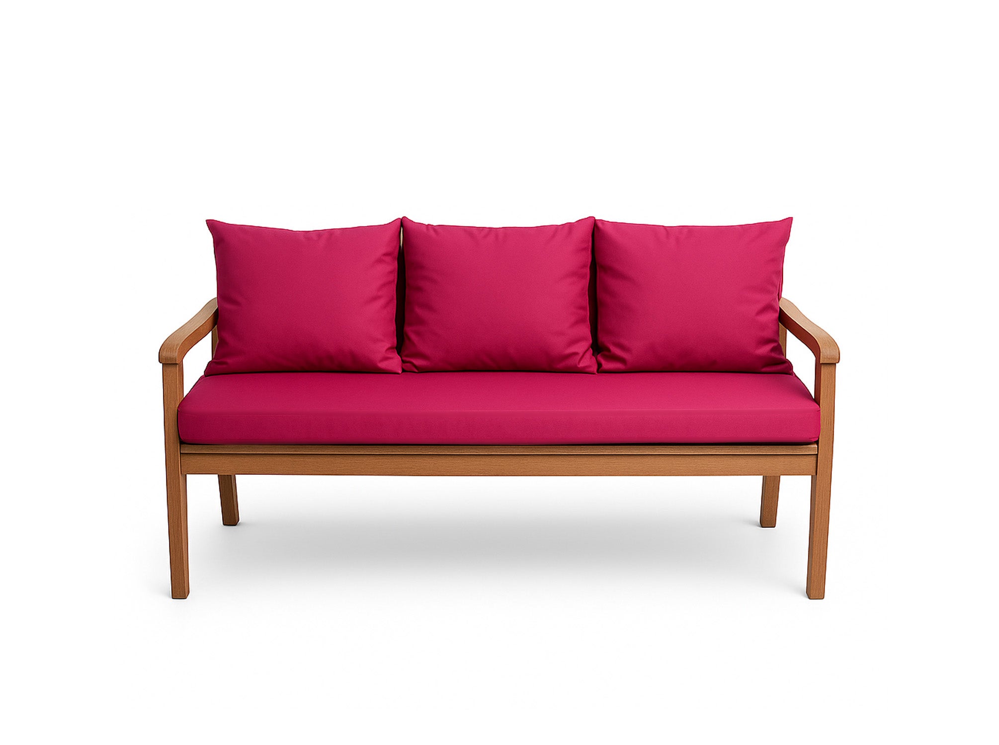 Poduszka ogrodowa na ławkę 150x60x50cm poduszka na meble ogrodowe różowa, poduszka na balkon taras, poducha ogrodowa na huśtawkę