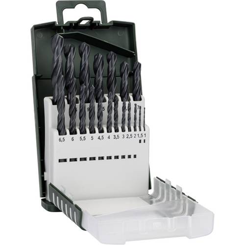 Jeu de forets pour le métal Bosch Accessories HSS 2609255131 19 pièces 1 mm, 1.5 mm, 2 mm, 2.5 mm, 3 mm, 3.5 mm, 4 mm,