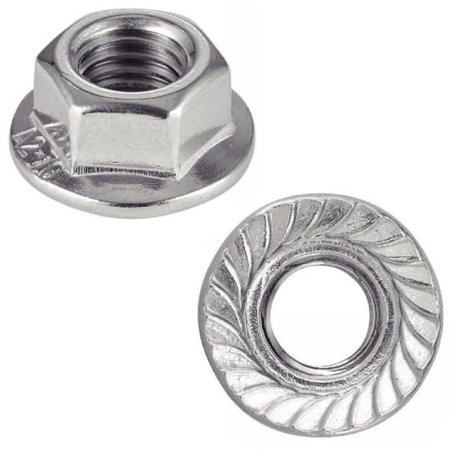RISON-Titanium Écrous à Bride En Titane M10x1.25mm - Lot De 5 - Pour RISON-Titanium Écrous à Bride En Titane M10x1.25mm - Lot De 5 - Pour