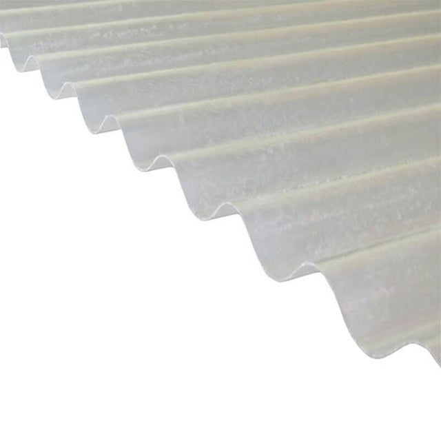 Plaque polyester ondulée toit translucide (PO 76/18) - 90cm x 3m