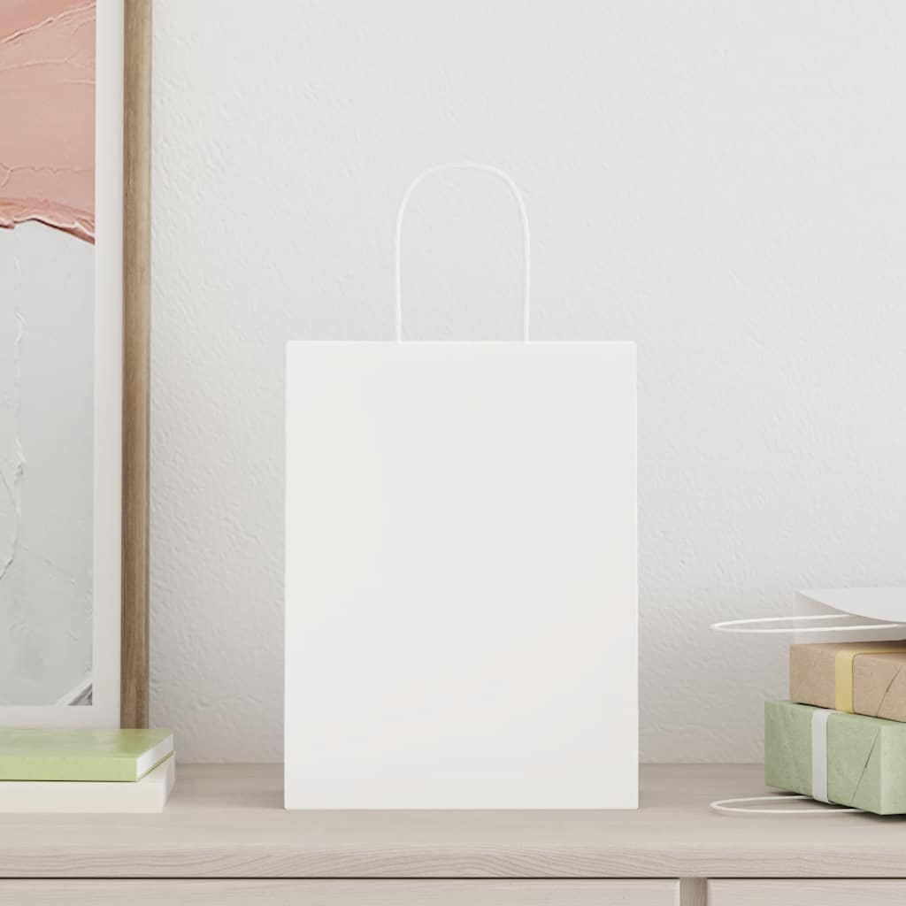 12 Pièces Sac Papier Kraft Sac Cadeau Avec Poignée Sac Cadeau Avec Fenêtre, Pour Emballer Des Cadeaux De Banquet, Des Bonbons - Beaux-Arts Et Loisirs Créatifs