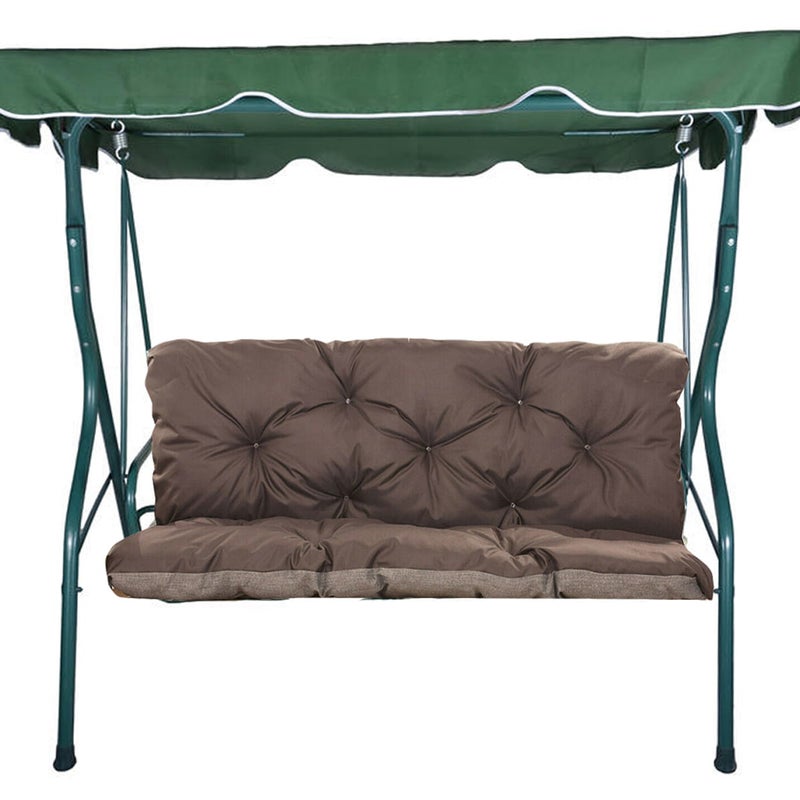 Poduszka ogrodowa na huśtawkę 150x60x50cm poduszka na meble ogrodowe brązowa, poduszka na balkon taras, poducha ogrodowa na ławkę