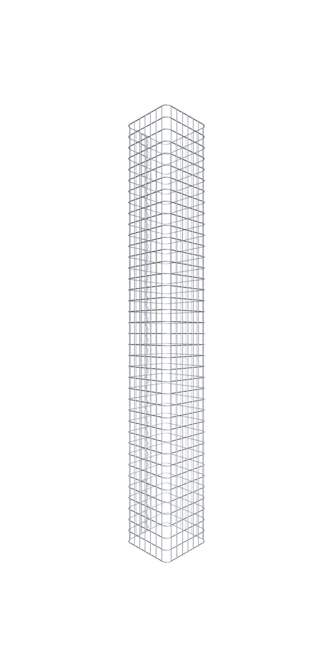 Kolumna gabionowa 37 x 37 cm MW 5 x 5 cm kwadratowa - Wysokość: 1,90 m