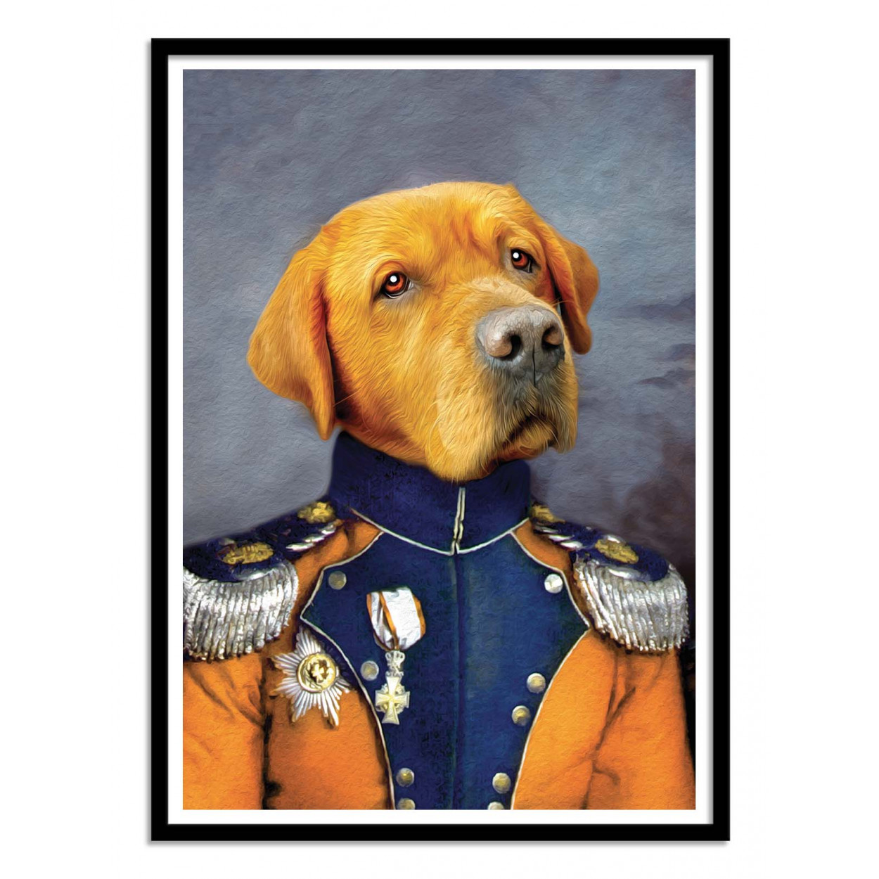 Art-poster - guus - tein lucasson - con marco negro 30 x 40 cm