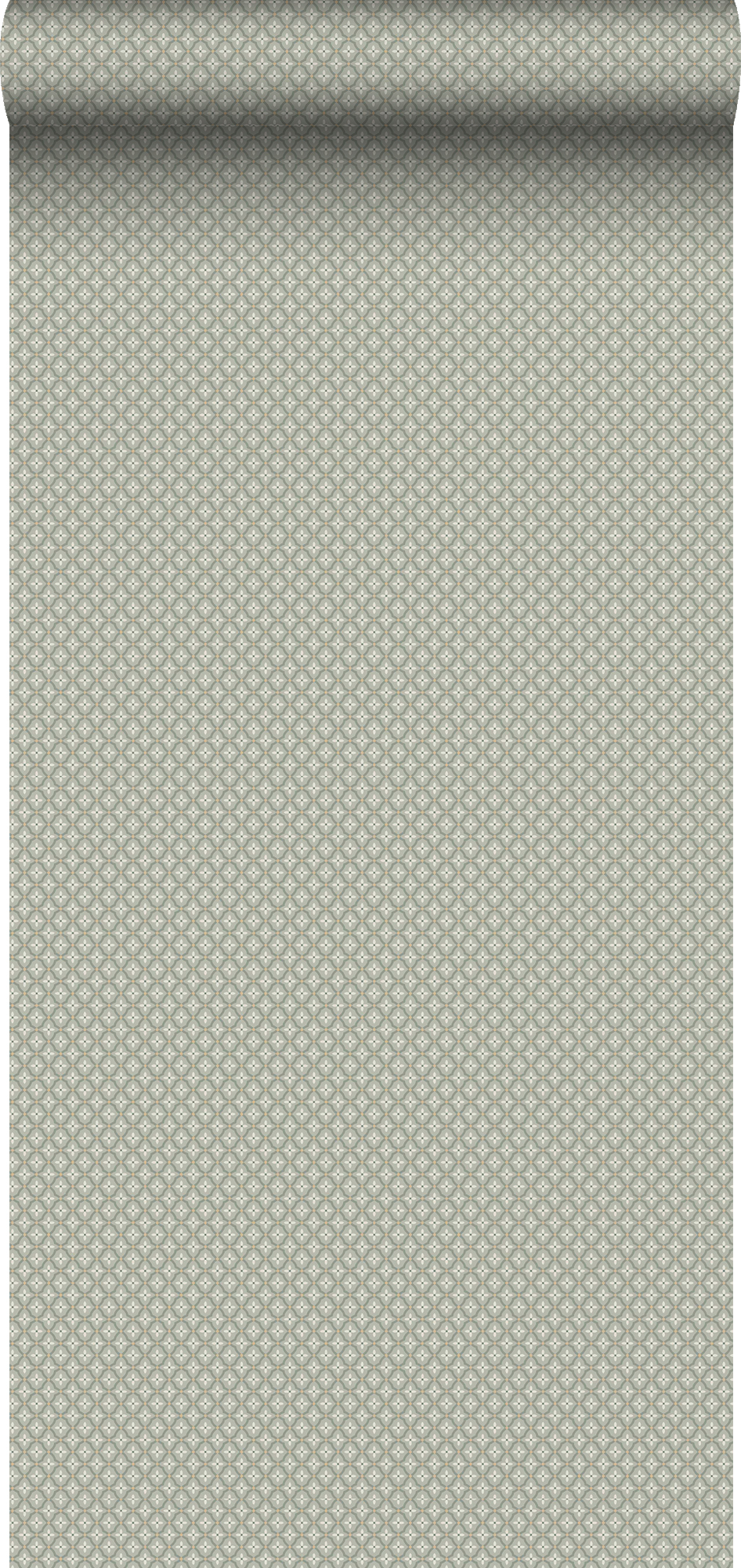 Tapeta zabytkowe kwiaty szaro zielonym - 53 cm x 10.05 m - BORASTAPETER