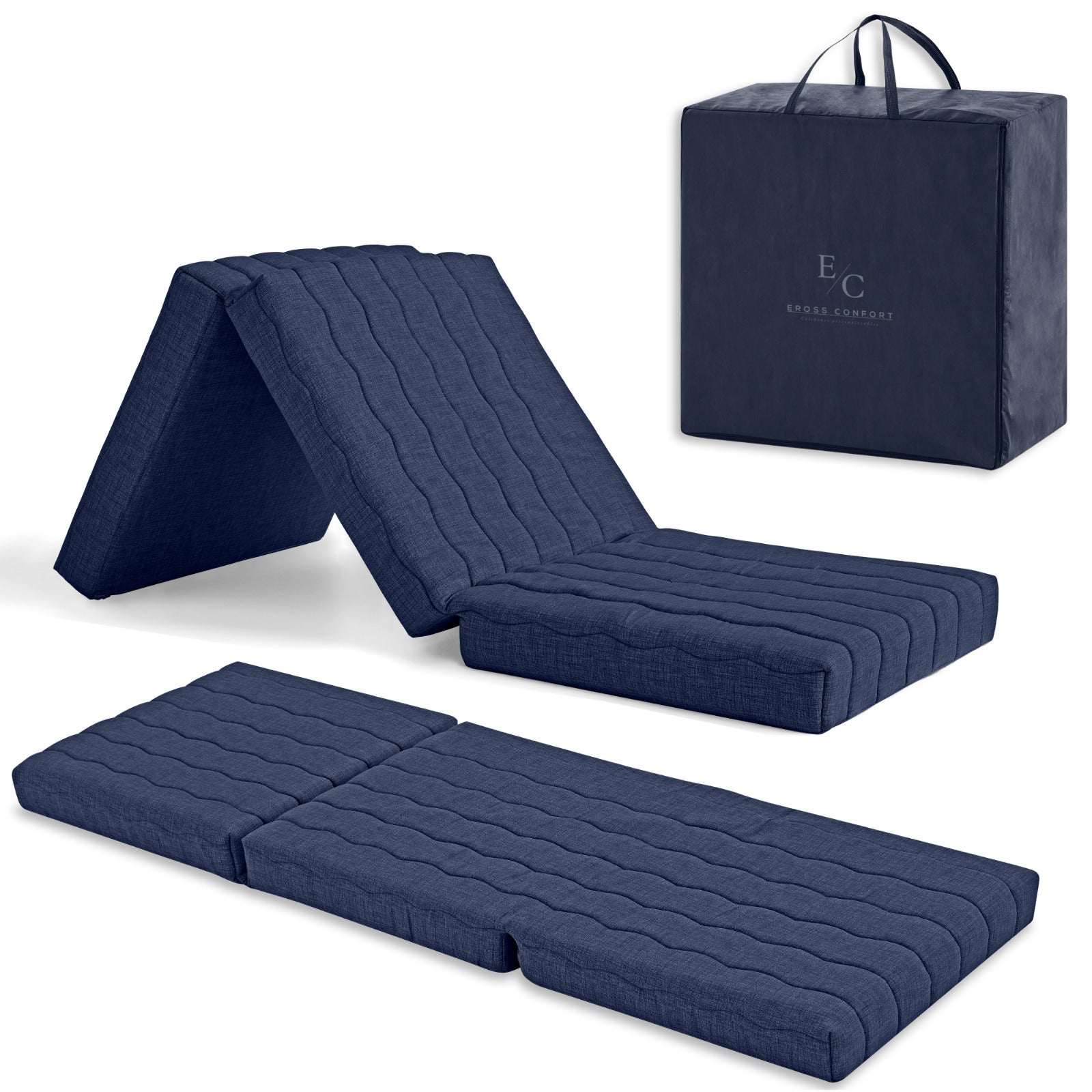 Sacco A Pelo Singolo Duvalay Comfort Navy 4.5 Tog 66x190cm Per Camper - Foto 2