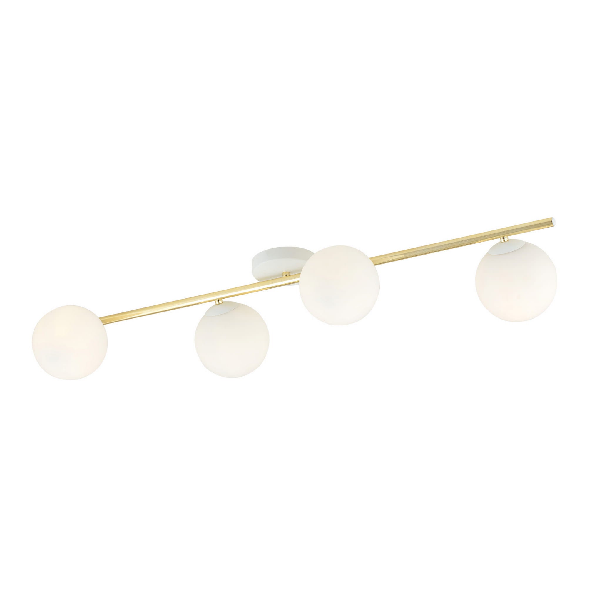 Lampa sufitowa Splendi złoto-biała 4xE14x10W wym: 20 x 100 cm metal Emibig - 2