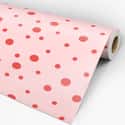 Papel Pintado Geométrico Puntos Rosa 58cm ancho por 300cm alto - 2