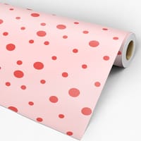 Papel Pintado Geométrico Puntos Rosa 58cm ancho por 300cm alto - 2