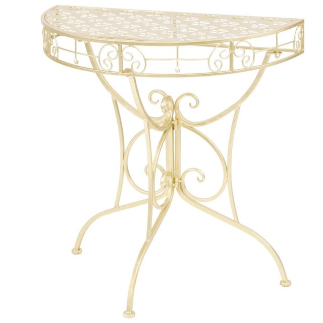 Table d'appoint bout de canapé en bois et métal noir