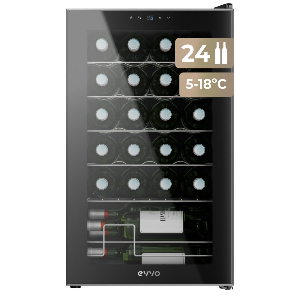 Evvo Negro Vinoteca Para 24 Botellas Vt24 - Imagen 2