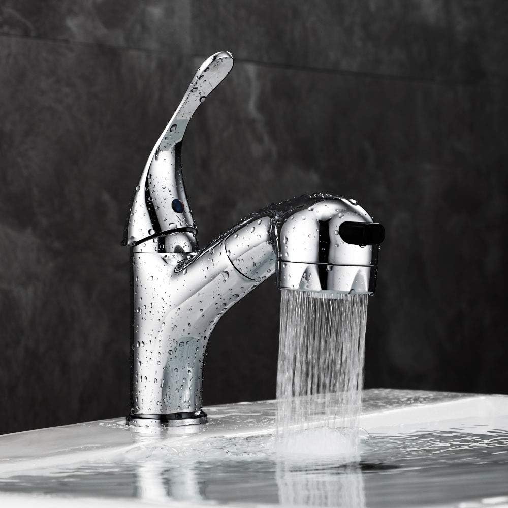 STANEW Robinet Cuisine Noir Avec Douchette Extractible Pivotant à 360