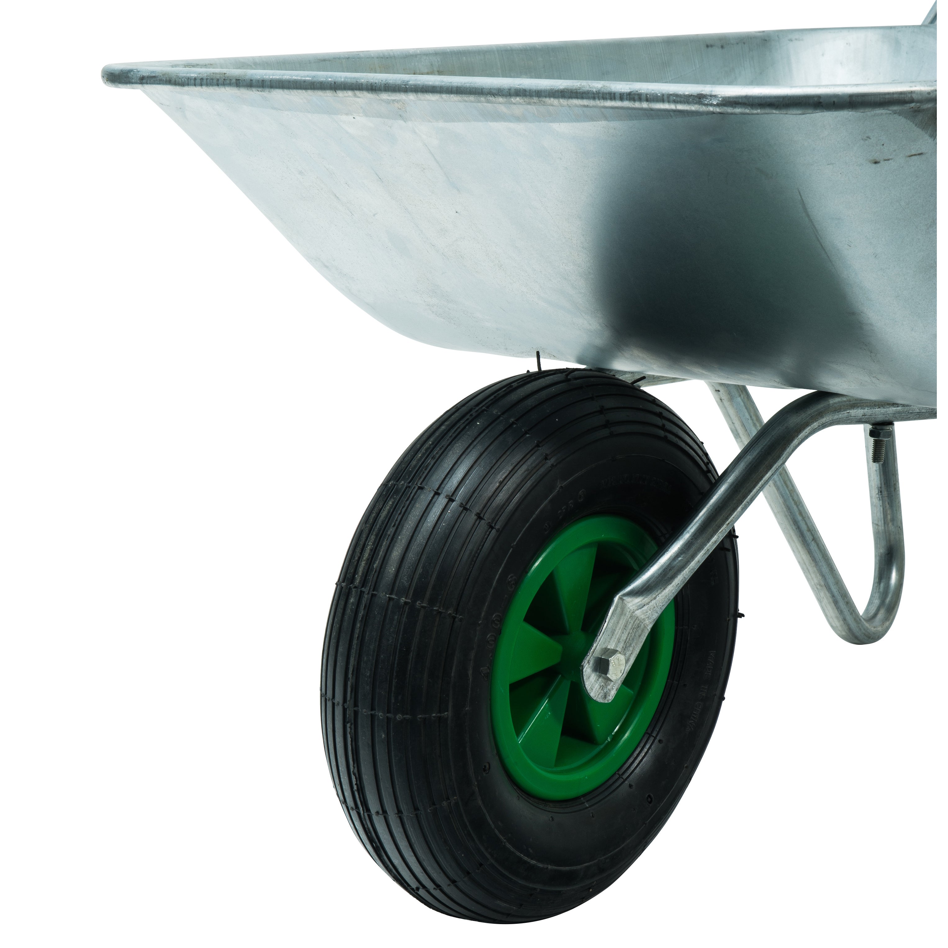 Brouette en acier galvanisé avec roue gonflée WERKA PRO - 3