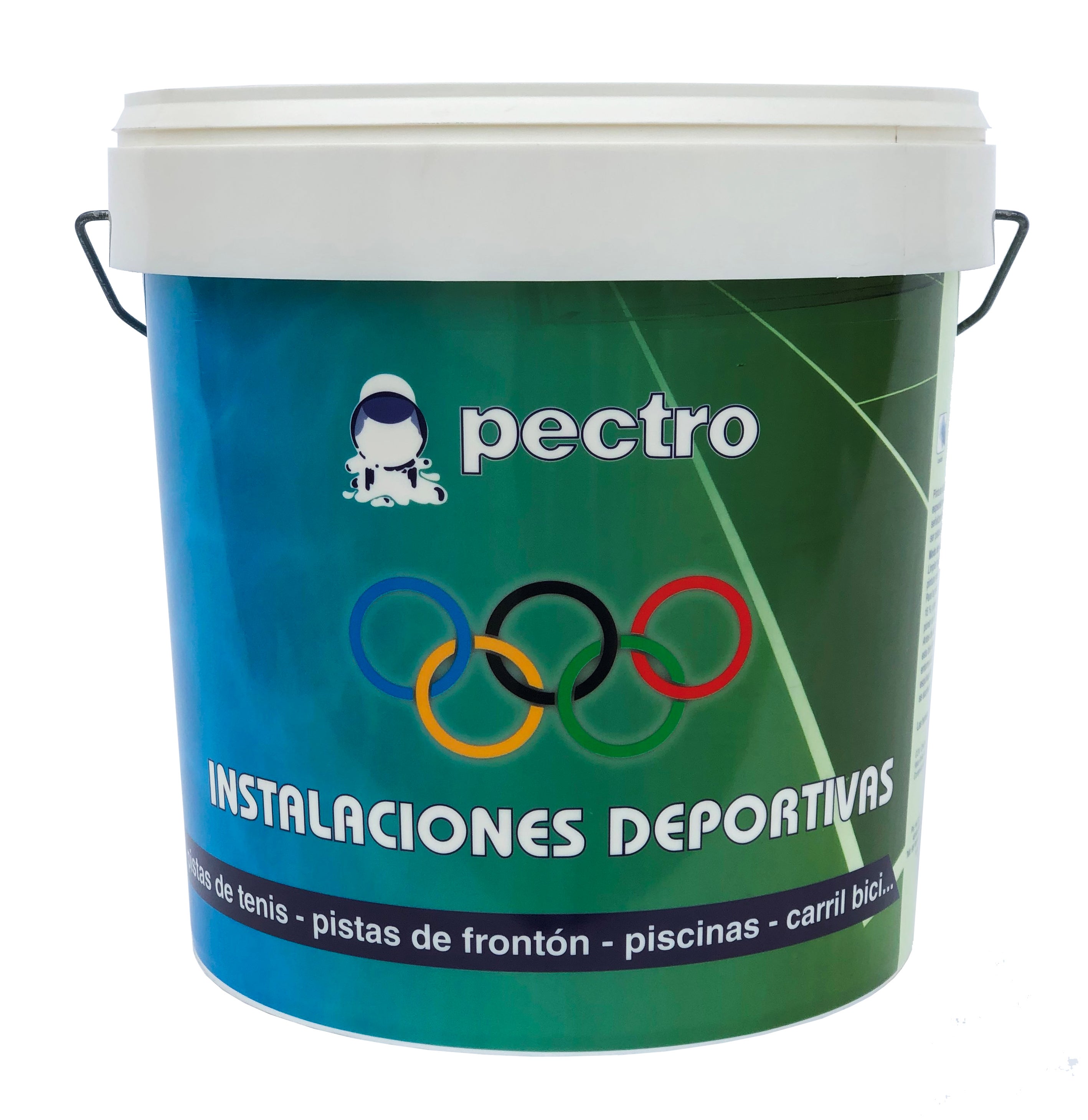 Pittura per pavimenti esterni ed interni e campi sportivi 4L, VERDE - 5
