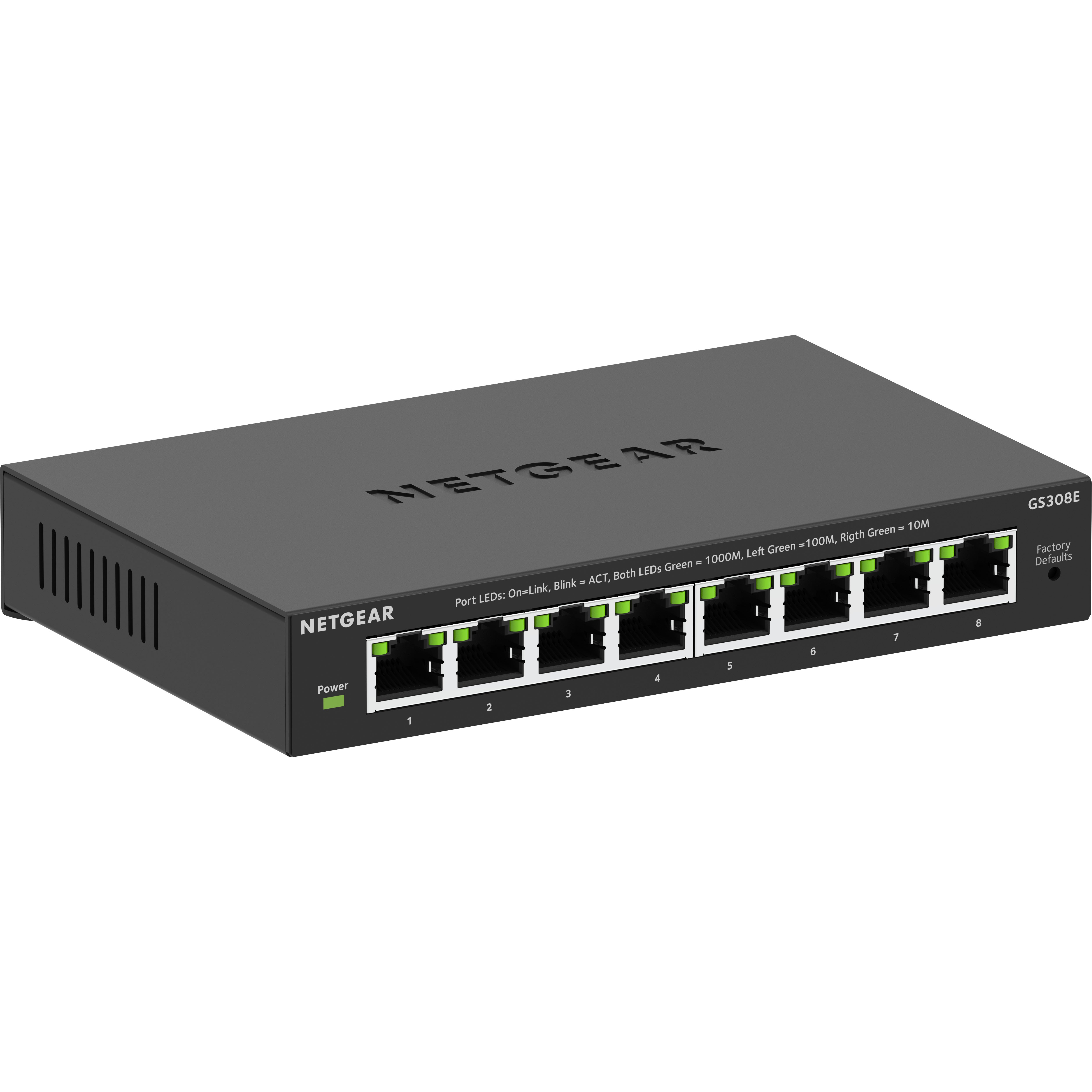 Netgear  300 Series Soho Plus Switch Gs308e, L3 Lite, Smart, 8 X 10/100/1000 (Gs308e-400Eus) Negra/Negro , Leroy Merlin