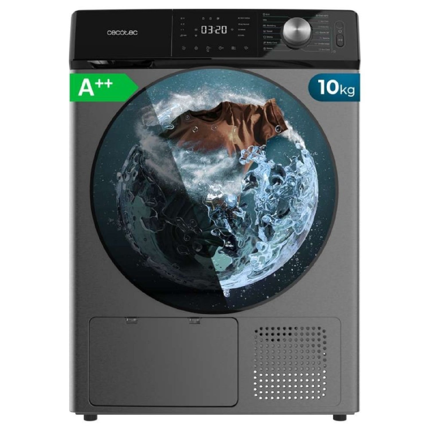 Cecotec Secadora De Ropa Bomba De Calor 10 Kg Bolero Dresscode Dry 10355 Steel, Clase Equivalente A++, 14 Programas, 4 Niveles , Leroy Merlin