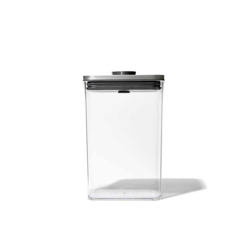 OXO pojemnik prostokątny 2,6 l, stalowy, Steel