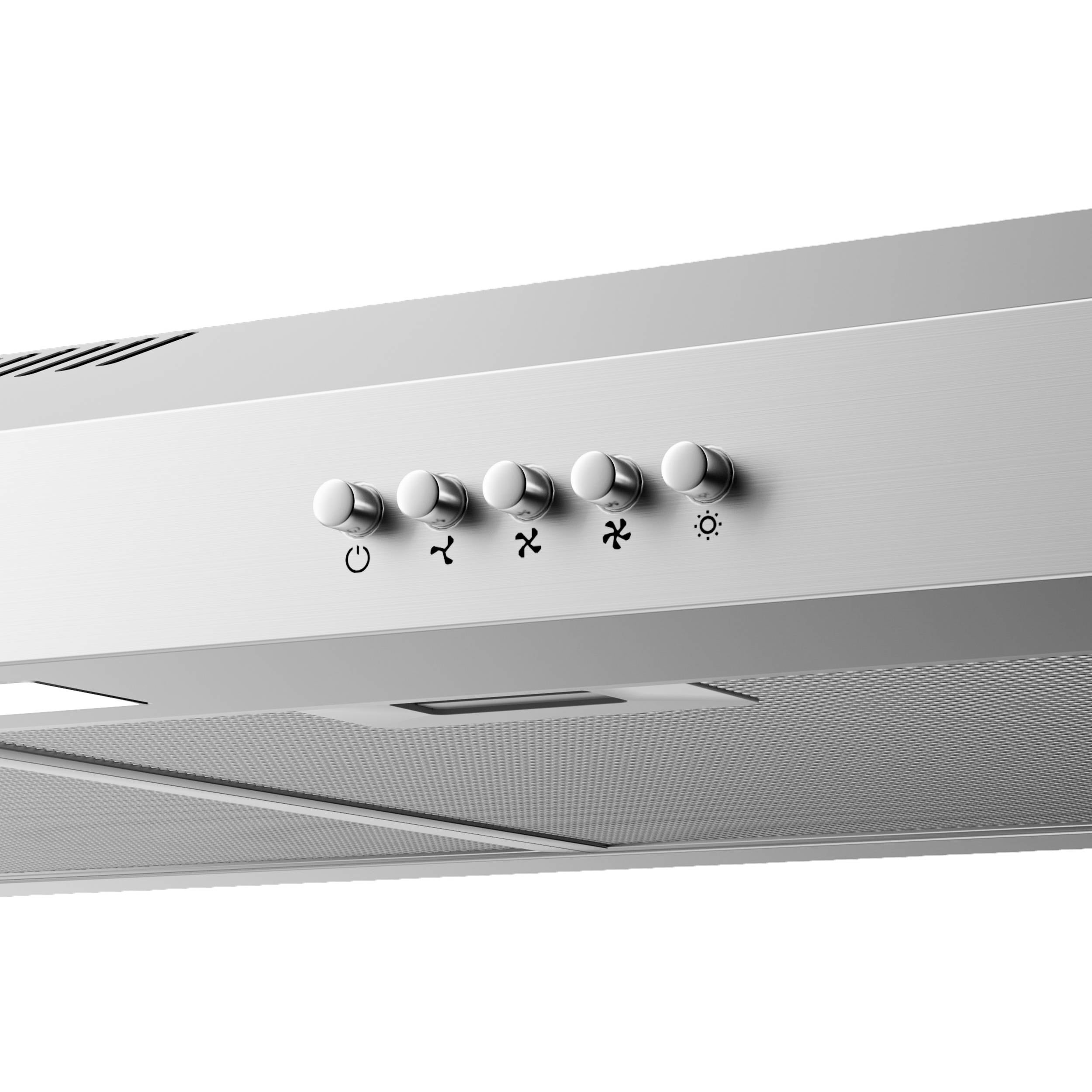 CIARRA Cappa Aspirante Sottopensile 60cm 220m3/h A+ 3 Velocità Ricircolo o Scarico Acciaio inox VMS6903 - 4