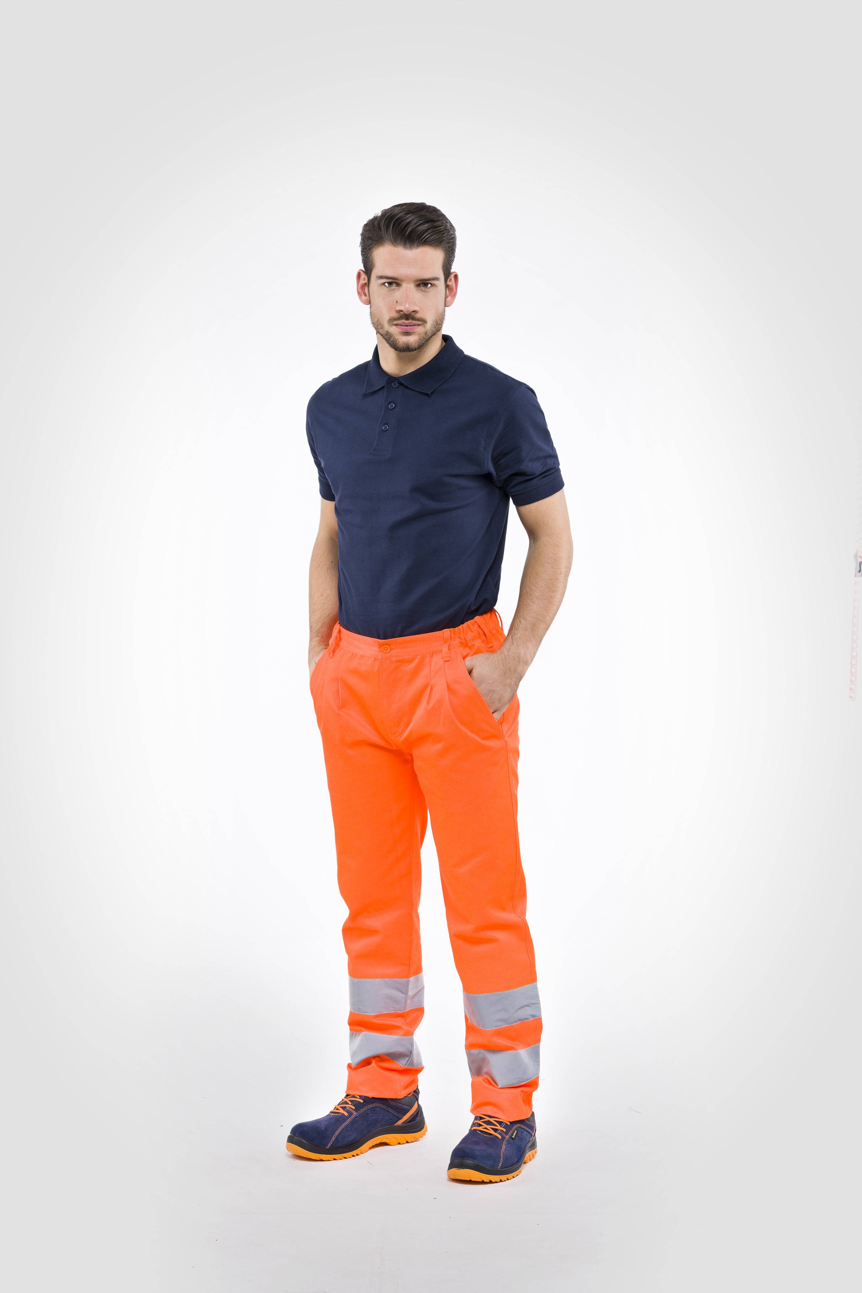 PANTALON ORANGE HAUTE VISIBILITÉ TAILLE XL - 2