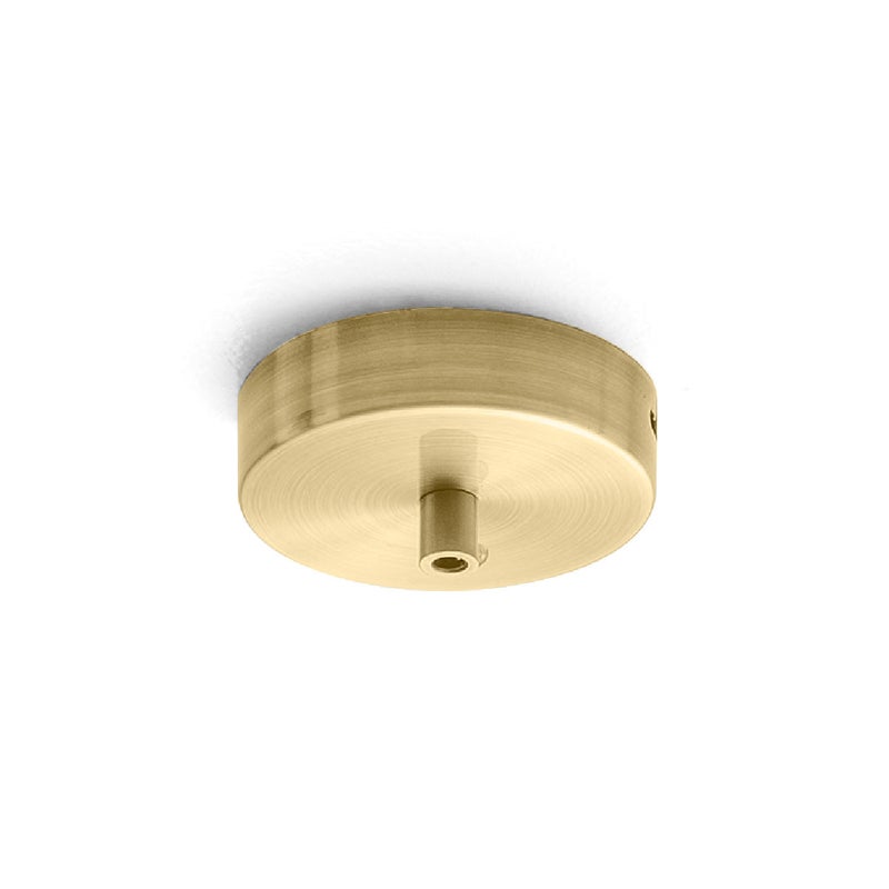 Rozeta sufitowa Alice okrągła metalowa, mosiądz, IP20, do lamp wiszących – nowoczesna podstawa sufitowa, centralne połączenie, łatwa instalacja