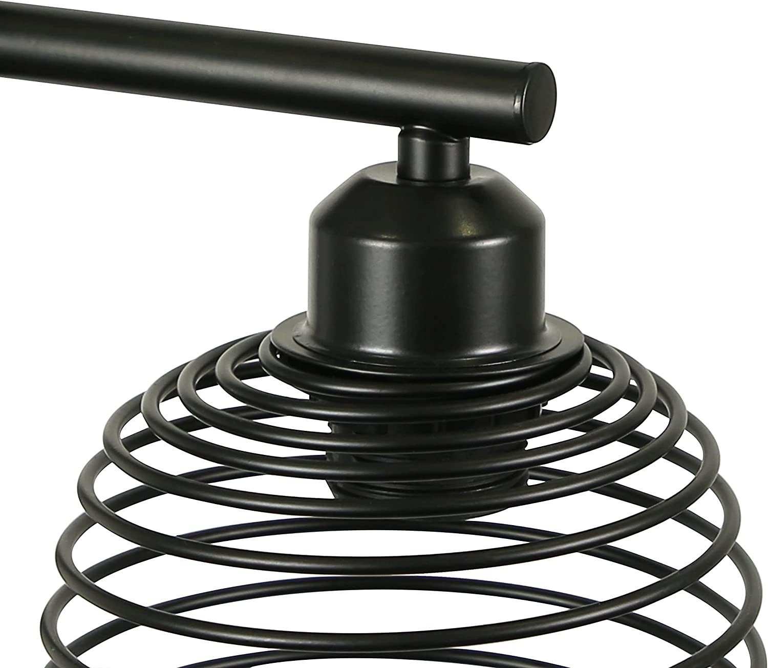 NETTLIFE Lampadaire Salon Vintage - e27 3 flammes 25W noir industriel Lampe sur pied 152CM avc interrupteur à pied - 7