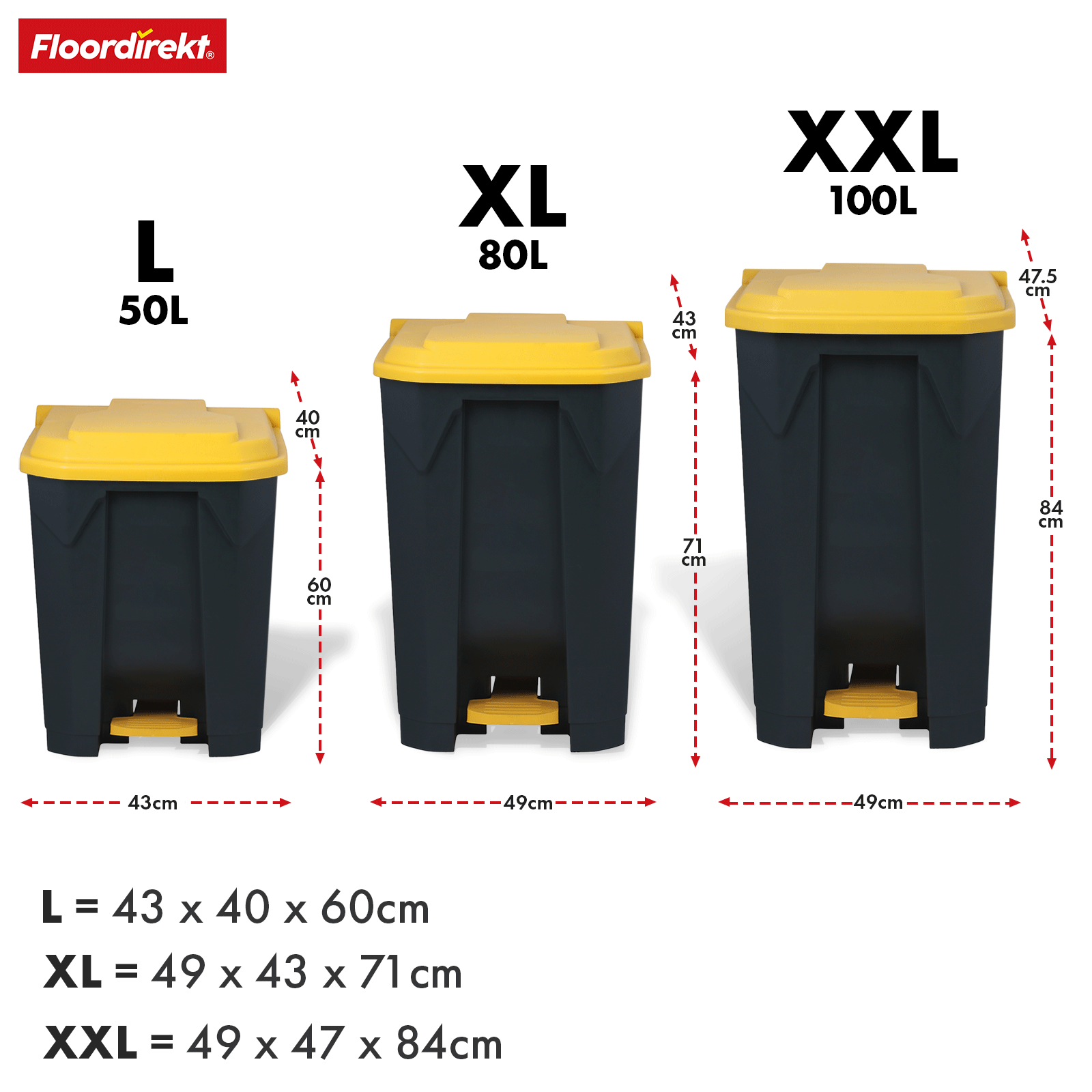 Conteneur à Déchets Multi-Couleurs, Jaune 100 Litres Leroy Merlin