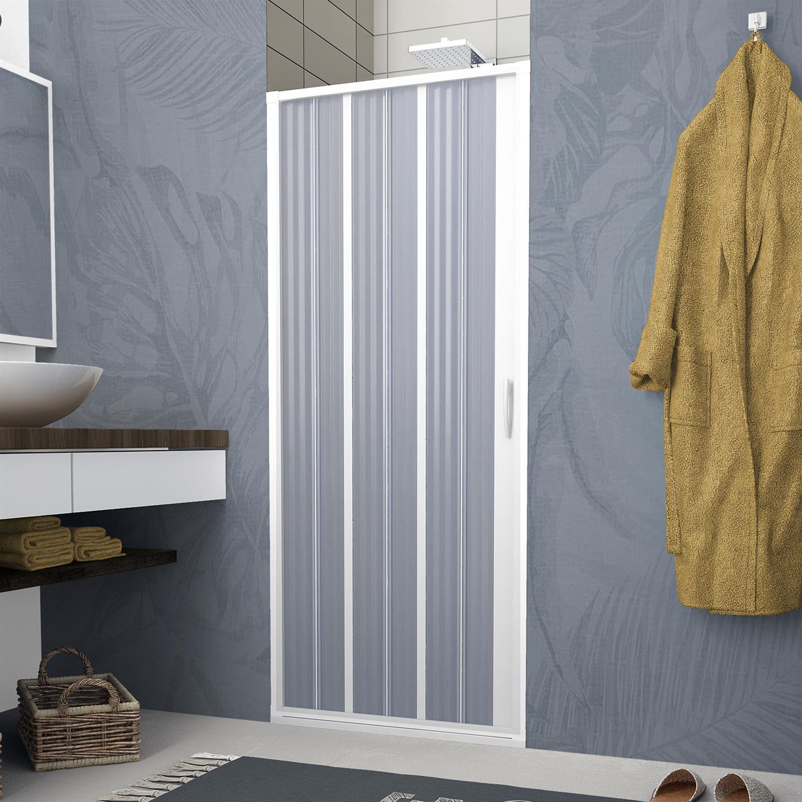 Box Doccia Angolare Flex | Apertura A Soffietto | Riducibile | Made In Italy | Bianco 75x75 Cm - Foto 7