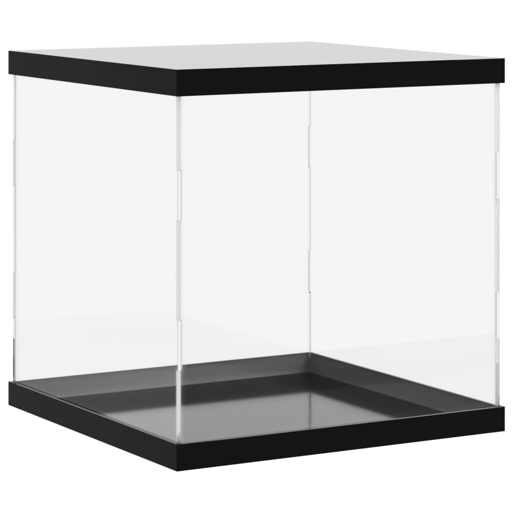 Vitrina de acrílico vitrina transparente con 3 divisores ajustables caja de almacenamiento