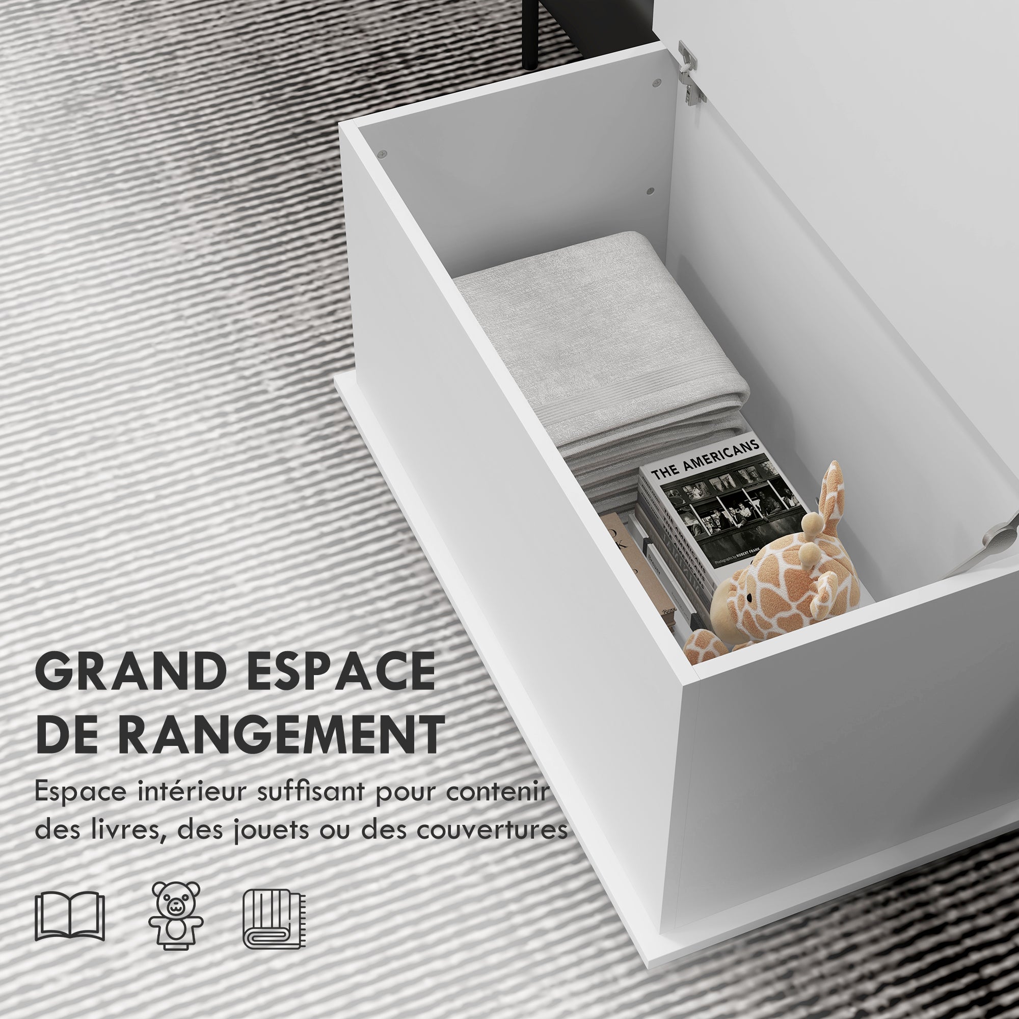Coffre de rangement Panneaux de particules HOMCOM - 4