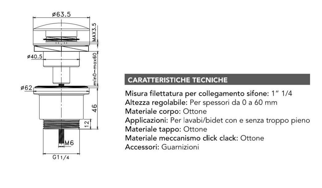 Conjunto de desagüe y sifón para lavabo en color acero cepillado, modelo redondo Damast KITSCA4 - Níquel cepillado - 2