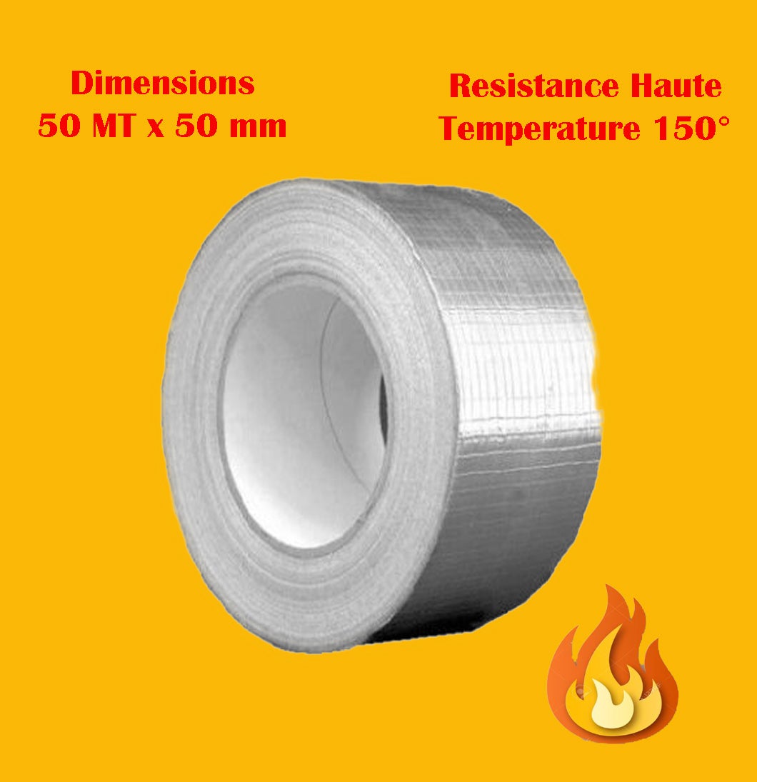 Taśma samoprzylepna z siatki aluminiowej 50 mm x 50 MT