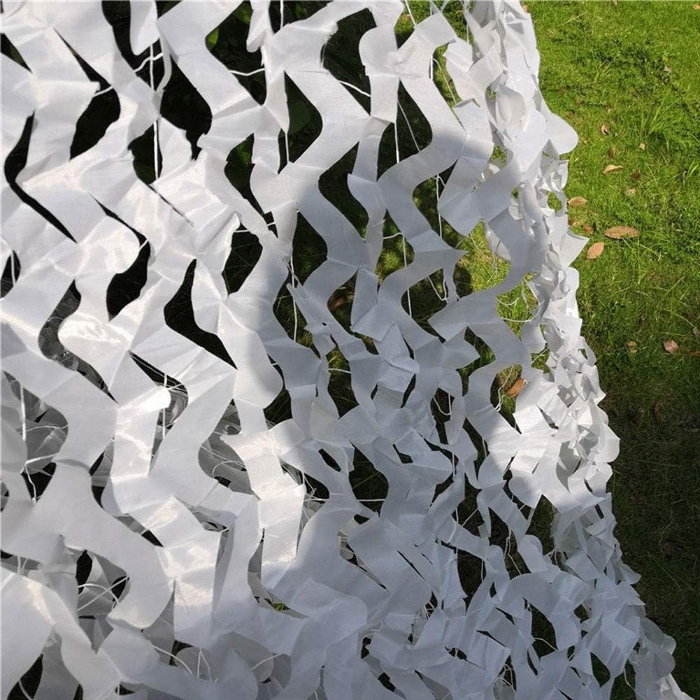 Filet de camouflage blanc renforcé en polyester Oxford 210D pour pare-soleil, camping, décoration de jardin (couleur&nbsp;: blanc, taille&nbsp;: 3 x 4&nbsp;m) - 3