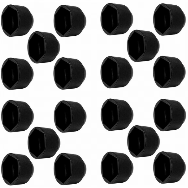 Cache-écrous M12 pour clé de 19 Noir 20 pcs. | Leroy Merlin