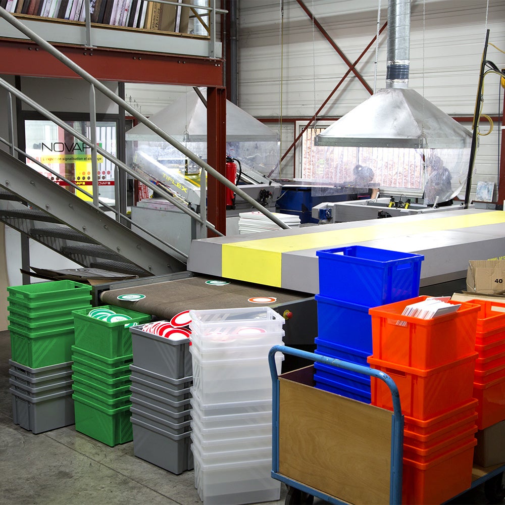 Boite de rangement Novabac 30L Bleu électrique - 5202845 - 5