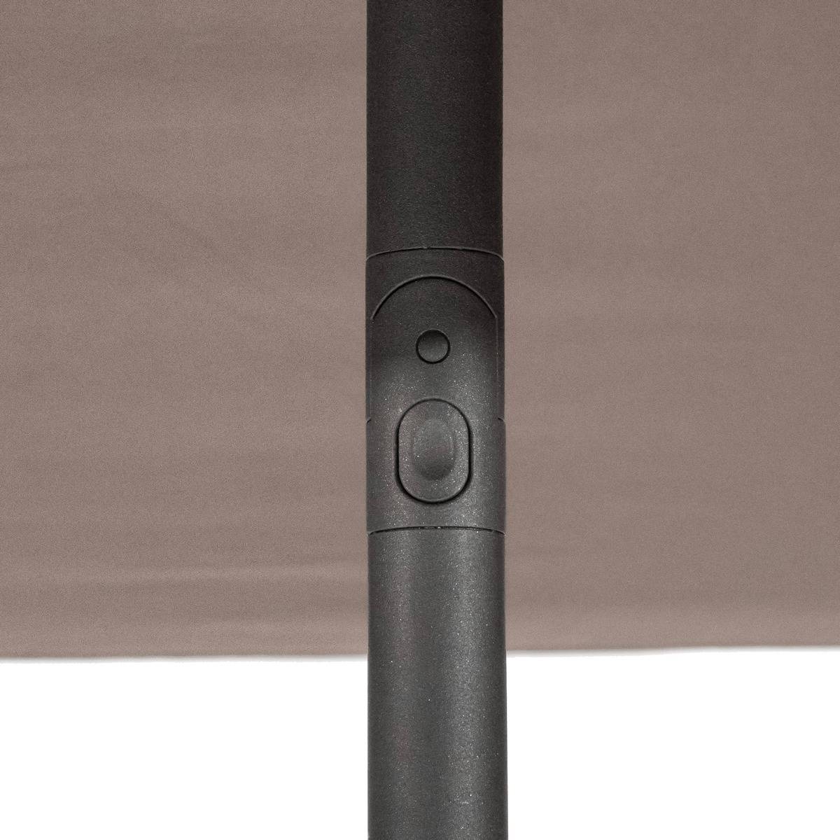 Parasol droit carré Soya Taupe - Hespéride - 8