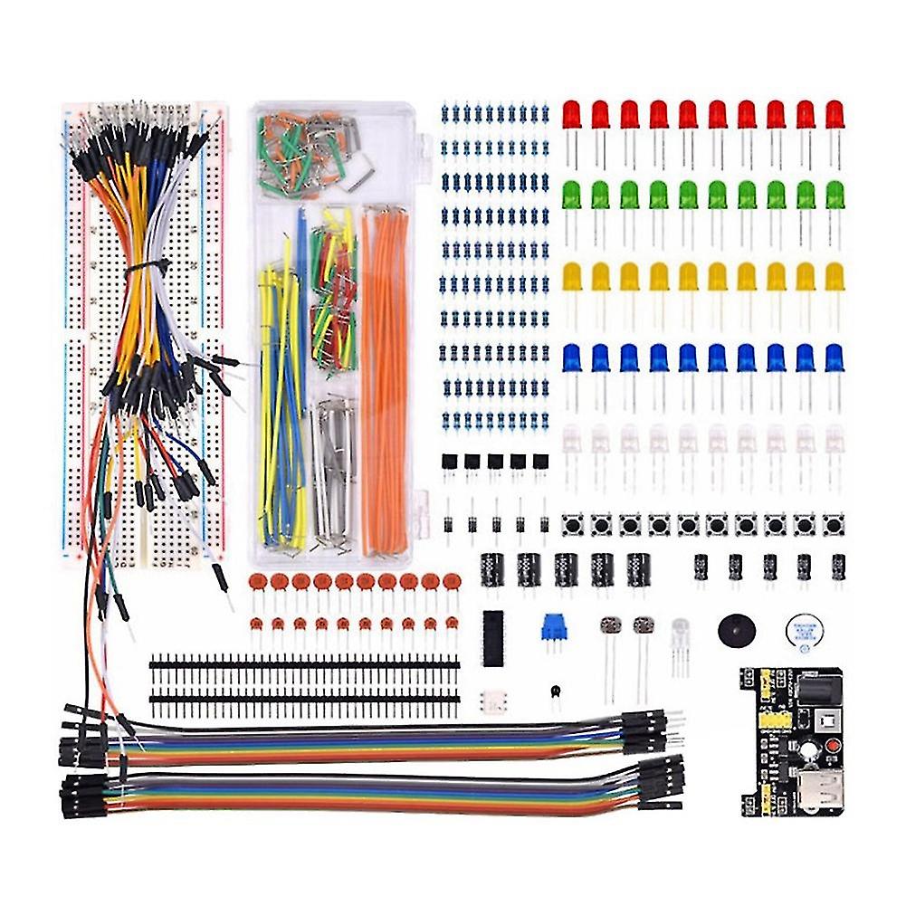 Kit De Démarrage Électronique Arduino Uno R3, Breadboard 830 Points ...