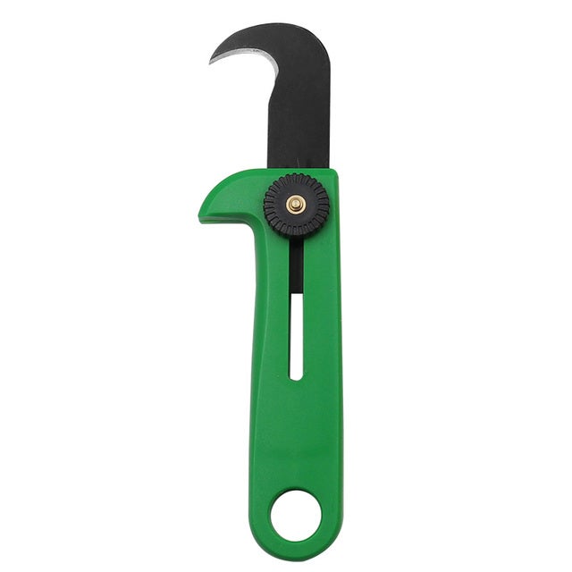 Cutter Professionnel à Lame Crochet Et Trapèze - Pour Revêtements De Sol, PVC, Tapis, Bricolage (avec étui) - 7