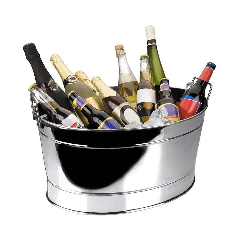 Cubitera barreño enfriabotellas inoxidable 20 litros | cubitera acero inoxidable 20 l enfriador bebidas hielo