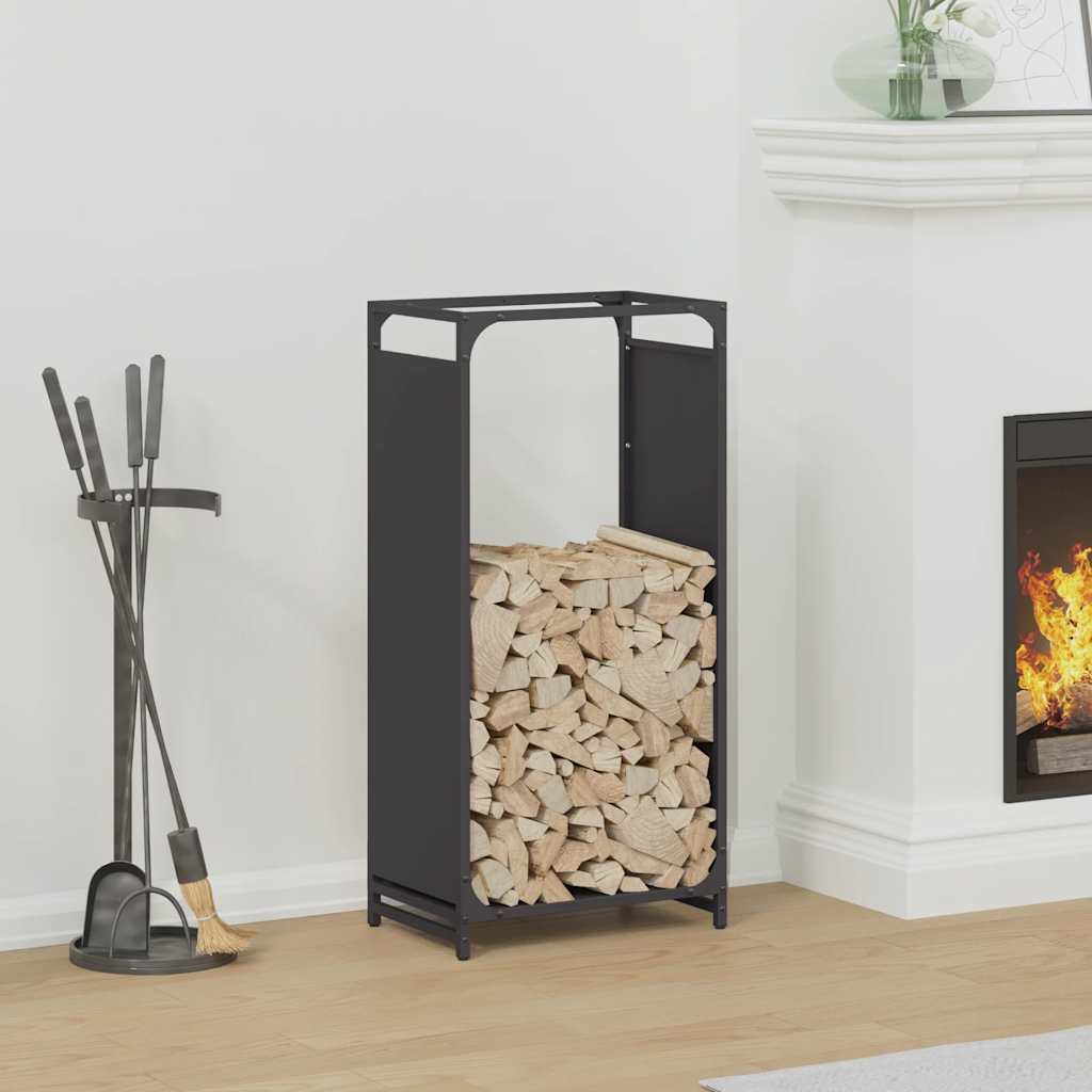 Stojak na drewno opałowe 44x28x90 cm Stal walcowana na zimno vidaXL
