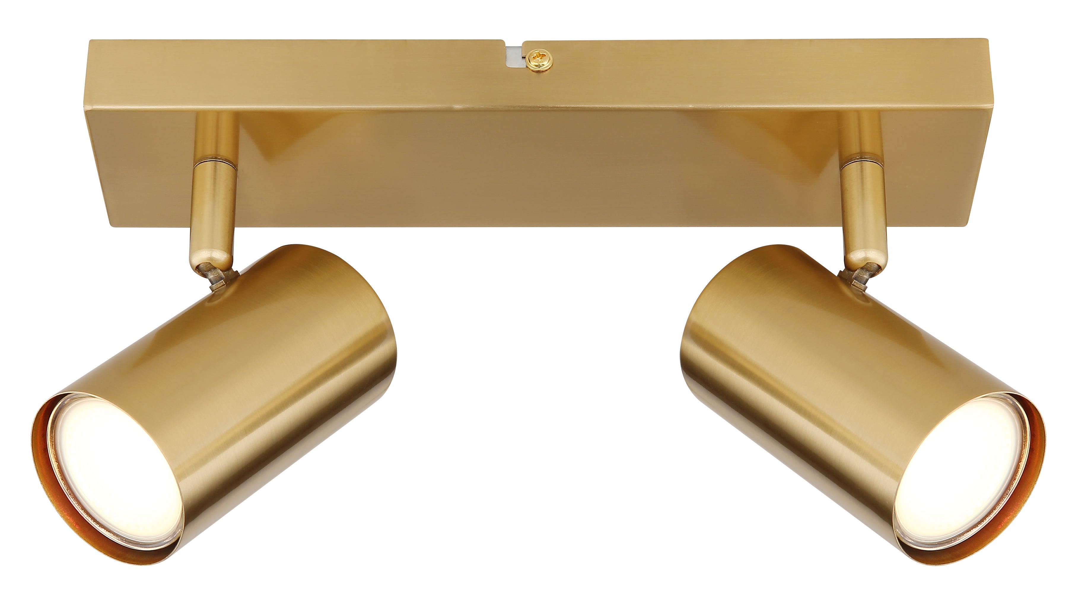 Spot métal couleur or brossé, 2x GU10 - 4