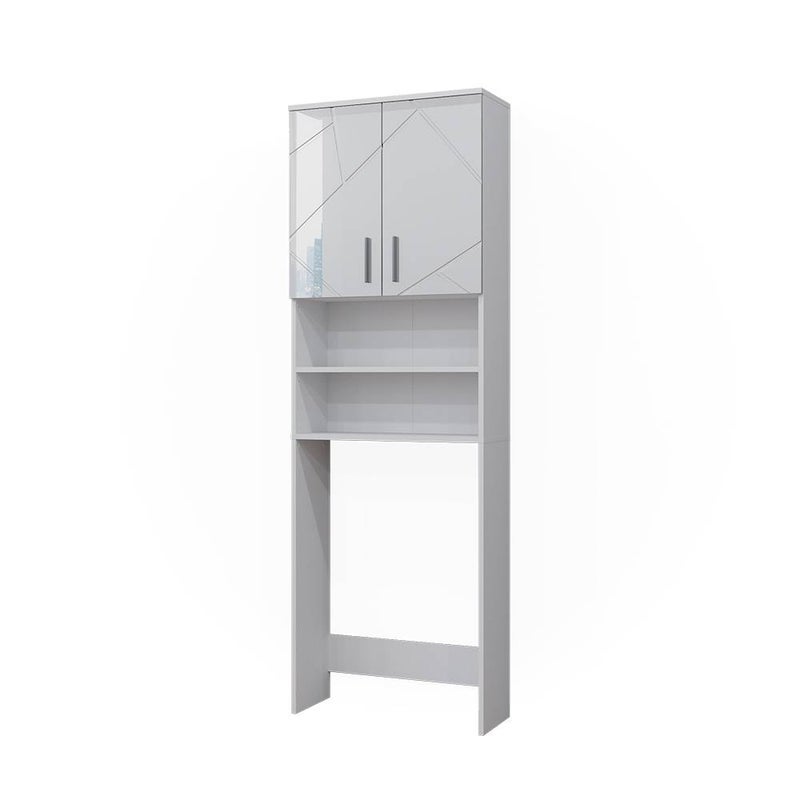 Vicco Szafka pod pralkę Irma, Biały wysoki połysk, 64 x 190.5 cm